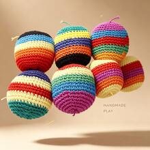 1pc Handmade Woven Juggling Ball, Suitable For Beginners, Upgraded Soft Fabric Bag, Multiple Colors Available, Suitable For Training And Practice, Suitable For Parties, Holidays And Skill Improvement, Random Color - Multicolor - View 5