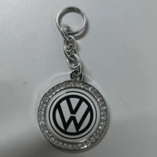 Exclusive Metal Keychain For Lavida, Scirocco, Magotan, Passat, CC, Tiguan L, Lamando, Tayron, ID Series. This Unisex Metal Keychain Pendant Features An Inlaid Diamond Car Logo Design, Making It An Excellent Choice For High-End Gifts. It Follows The Original Design Style. - 1PC - View 7