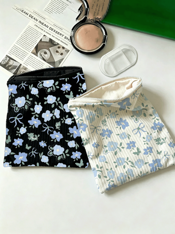 Tas Penyimpanan Digital Motif Bunga, Tas Organizer, Cocok untuk Penggunaan Sehari-hari/Aktivitas Luar Ruangan/Perjalanan, Tas Penyimpanan Praktis untuk Perjalanan, Mengatur Kabel Data, Kosmetik, Ponsel, dan Barang Kecil Lainnya, Perlengkapan Perjalanan Penting, Hadiah Natal, Tas Hadiah yang Dipersonalisasi, Hadiah Hari Guru, Juga Salah Satu Pilihan Hadiah Terbaik untuk Teman dan Sahabat