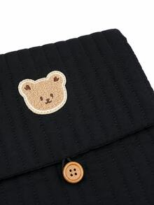 Cute Bear Portable Foldable Diaper Storage Bag, Hanging Multi-Compartment Organizer Bag, Suitable For Baby Wipes And Travel Essentials - Multicolor - View 5