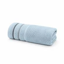 Luxury Cotton Towel And Bath Towel Set - Soft, Absorbent, Multi-Color Striped Collection For Bathroom Essentials - Blue - View 4
