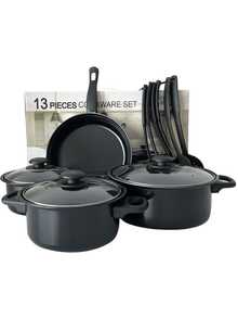 Stainless Steel Pan Set, 13 Piece Cookware Set - View 2