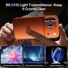 2 Buah Pelindung Lensa Armor Pola CD Kompatibel Dengan Apple 17PRO/17PROMAX, Film Lensa Armor Terintegrasi Dengan Cincin Logam Cakupan Penuh, Kaca Lensa Paduan Apple, Armor Pola CD, Minimalis, Niche Fashion Premium, Film Lensa Armor Warna Asli. - Perak - View 7