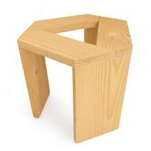 Herbal Steam Therapy Spa Stool - Pine Wood Bench - View 2