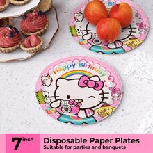 80pcs/Set Anime Theme Party Tableware Set, Suitable For 10 People, Birthday Party Tableware Set, Including Plates, Cups And Napkins. Holiday Decoration, Suitable For Camping, Picnic, Backyard BBQ, Holiday Party Venue Decoration, Also An Ideal Gift For Fans. - Multicolor - View 2