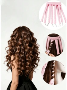 1pc 8-Tooth Heatless Hair Curler, Salon, Beauty Parlor, Back To School, Travel & Vacation Essential Hair Accessory, Includes Hair Comb, Curler And Hairstylist Accessories - Multicolor - View 4