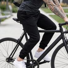 Calça Masculina Paris Calça Moletom Com Bolso Jogger Amarraçao Confortavel Macia - Preto - Visão 3