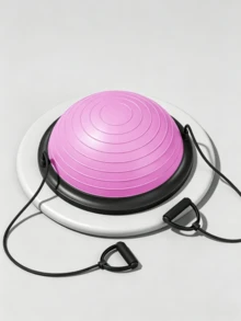 Semi-Balanced Training Ball | Yoga Exercise Ball With Support Straps, Suitable For Balance Training, Strength Exercises, Durable And Lightweight, Ideal For Indoor And Outdoor Use Sport - Multicolor - View 10