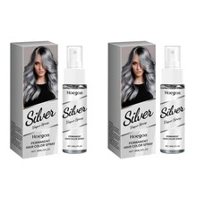 Hoegoa Silver Grey Hair Color Spray Deeply Nourish And Revitalize Hair Strengthen Hair Structure, Reduce Breakage And Splitting Grandma Grey Hair Dye Unisex Smoky Fashionable Punk Style Quick Coloring Hair Spray 30ml - Silver Grey Hair Color Spray - View 13