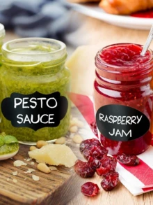 Chalkboard Label Stickers - 1pc/6pcs/12pcs Reusable Waterproof Labels, Various Shapes, Suitable For Kitchen, Spice Jars, Jam Labels, Etc., 6*4 Cm - View 10