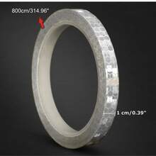 Vmingo 6pcs Reflective Sticker Protective Tape For Car, Motorcycle, Bike 1cm*8m | Warning Strip Decal - A - View 7