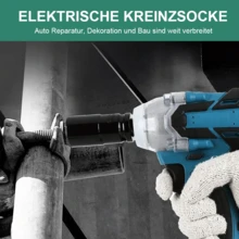 20-teiliges 1/2'-Schraubendreher-Metrisches Tiefen-Schlagschraubendreher-Set, Cr-V-Stahl Metrisches Werkzeugset 8 mm-32 mm, Chrom-Vanadium-Stahl Elektrischer Schraubenschlüssel Verlängerter Sechskant-Schraubendreher-Set, Universelles Kombiniertes Steckschlüsselkopf, Auto-Wartungswerkzeugset - 20tlg - Übersicht 7