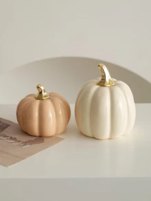 Autumn Pumpkin Decoration Set, Halloween And Thanksgiving Fall Table Centerpiece, Fall Home Decor, Bookshelf, Fireplace, And Coffee Table Decor, Rustic Country Cozy Room Ornament, Festive Seasonal DecorationHome Decor Ornaments, Halloween Decor - A - View 2