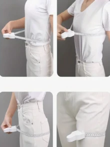 Automatic Retractable Body Measuring Tape, Lockable Self-Tightening Measuring Tape, High Precision Body Measuring Ruler, Portable Waist Hip Thigh Abdomen Measuring Tool, Soft Flexible Body Measuring Tape With Locking Mechanism, Fitness Body Shaping Tracking Ruler, Lightweight Compact Daily Measuring Instrument, Multi-Functional Home Fitness Accessory, Suitable For Weight Management, Fitness Training, Daily Body Data Recording, Personal Health Monitoring And General Home Measurement - Upgraded Version - View 6