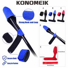 KONOMEIK 2件組釣竿頂端保護套組，尼龍釣竿綁帶與頂端套筒，魔鬼氈路亞釣竿收納包覆帶，輕量釣竿配件 - Rod Tip Protector Set - 查看 2