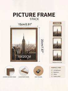 3/1pc Photo Frame 30X40cm A4 Size Black & White Style Suitable For Bedroom, Living Room Home Decor Christmas, Halloween, Housewarming Gift Suitable For Home, Office, School Decoration - Multicolor - View 12