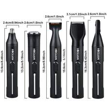 MIGUAN 4-In-1 Set / 5-In-1 Set Professional Grooming Kit & Single Standalone Trimmer Available, USB Rechargeable Nose & Ear Hair Trimmer, Beard And Eyebrow Trimmer, Men's Personal Care Tools - Ear and Nose Hair Trimmer - View 3