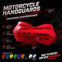 1對通用摩托車把手護手 | 耐用ABS防摔護手 | 適用於CRF YZF RMZ SX EXC XCW SMR ATV越野摩托車越野單車改裝配件 - A - 查看 2