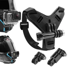 VeFly 摩托車安全帽綁帶支架,適用 Hero 13 12 11 10、Insta 360、Osmo Action 6 5Pro 相機配件 - 查看 2