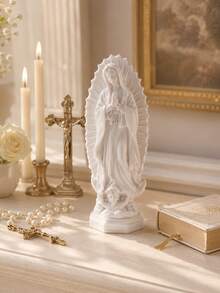 Our Lady Of Guadalupe Statue Virgin Mary Figurine Catholic Home Altar Decor Christian Spiritual Gift Religious Prayer Decor Blessed Mother Sculpture For Easter Christmas Housewarming Gift - A - View 2