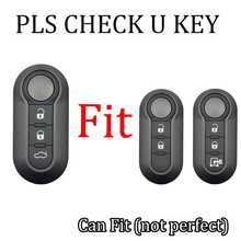 Suitable For Fiat 500/Panda/Punto/Panda 3-Button Car Key Cover, Luxury Electroplated Full Coverage Anti-Scratch Anti-Drop TPU Protective Shell, Unisex Fashion Button Style Key Fob Accessory, Car Key, Auto Accessory, Key Cover - Fiat - View 8