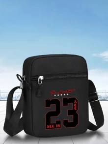 1件/2件裝「The Houston 23」數位圖案印花棒球帽與斜挎包套組，街頭時尚戶外運動棒球帽配彎帽簷與單肩包，可調節，適合日常穿著或送給朋友的禮物 - 彩色 - 查看 6