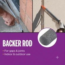 Gray Foam Backer Rod Set 1/2in X 20ft - Essential Caulk Saver For Sealing Concrete Gaps, Expansion Joints, And Crack Filling - A - View 3