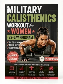 Women's Military-Style Bodyweight Training: 28-Day No-Equipment Home Fitness Guide, With Full Illustrations, Progressive Training Plan From Beginner To Advanced - Rectangle - View 4