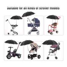 360° Rotating Clip-On Sun Umbrella, UPF 50+ Sun Protection, With Clip Handle And Curved Umbrella Arm, Baby Stroller Sun Shade: Stroller Essential, Suitable For Camping, Beach Lovers, Anglers And Outdoor Leisure Activities - A - View 7