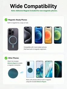 便攜式磁吸自拍環形燈，相容智慧型手機、相機與視訊通話，多種照明模式，可充電，輕巧方便，適合筆電/手機/平板/Zoom通話/化妝，自拍與直播理想選擇 - 磁的 - 查看 2