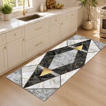 1pc Vintage Pattern Printed Long Runner Rug, Home Floor Mat, Entryway Doormat, Indoor Entrance Mat, Bedroom Bedside Rug, Kitchen Runner Mat, Suitable For Living Room, Laundry Room, Bathroom - Multicolor - View 1