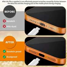 2合1防塵配件組，耐用金屬 USB-C 防塵塞與透氣揚聲器網貼，阻擋灰塵與棉絮，適用於 iPhone 15 16 17 Pro Max Type-C 接口手機 - 彩色 - 查看 3