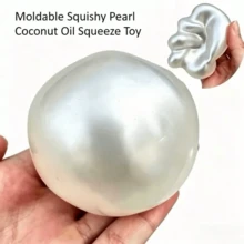 1pc Soft Malleable Coconut Oil Squeeze Toy, Stress Relief Ball, Slow Rising Sensory Toy, Suitable For Teens Or Adults - Multicolor - View 6