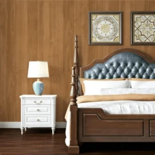 1 Roll Natural Oak Wood Grain Wallpaper, Light Brown Wood Grain Self-Adhesive Wall Sticker, Removable Minimalist Style Background Wall Decor, Suitable For Kitchen, Bedroom, Living Room, Cabinet, Wardrobe, Table And Other Furniture Renovation - TPH260627 - View 9