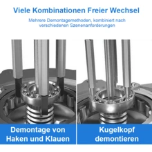 34 tlg Innenlager Abzieher Satz Sackloch Grundloch Innen Abzieher Spezial Werkzeug - A - Übersicht 6