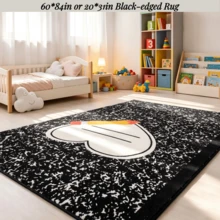 1PC Crayon Carpet Rug Classroom Decor Educational Area Rug Soft Flannel Floor Mat Non Slip Cushion Welcome For Back To School Teacher Party Gift Learning Play Read Corner, First Day Of School Decor, Black-Edged Rug, Educational Mat - Style 2 - View 4