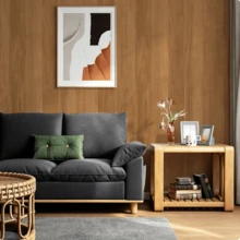 1 Roll Natural Oak Wood Grain Wallpaper, Light Brown Wood Grain Self-Adhesive Wall Sticker, Removable Minimalist Style Background Wall Decor, Suitable For Kitchen, Bedroom, Living Room, Cabinet, Wardrobe, Table And Other Furniture Renovation - TPH260627 - View 6