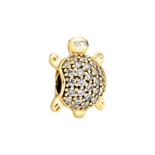 1pc New Original Shiny Gold Turtle Claw Print Cat Dragon Pendant Bead DIY Women's Jewelry Gift Bead, Suitable For Bracelet - Multicolor - View 10