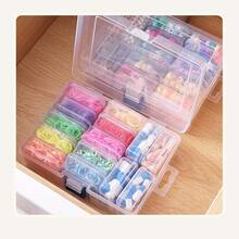 1/10/15/21/31pcs Multi-Purpose Transparent Plastic Storage Boxes, Mini Clear Bead Storage Containers With Hinged Lids, Rectangular Clear Craft Supply Boxes For Organizing Earrings, Rings, Jewelry And Nail Art Accessories - Multicolor - View 5