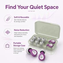 35dB Sleep Noise Reduction Earplugs, Reusable Noise Cancelling Earplugs For Snoring, Side Sleeping And Travel, Soft Silicone, Hearing Protection. Suitable For Concerts, Studying, Working, Airplane, 6 Earplugs - 35dB Sleep Noise Reduction - View 7