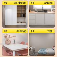 1 Roll Matte Frosted Wallpaper, Self-Adhesive Removable PVC Waterproof Sticker, Peel And Stick Wallpaper, Suitable For Kitchen Bedroom Living Room Furniture, Cabinet Refurbishment, Wall Decoration, Room Decor, Self-Adhesive Wall Sticker, Home Decor Sticker - Multicolor - View 9