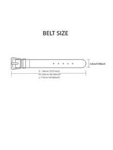 1pc/3pcs Solid Color Casual PU(Polyurethane) Women's Belt Suitable For Daily Use - A - View 10