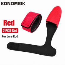 KONOMEIK 2件組釣竿頂端保護套組，尼龍釣竿綁帶與頂端套筒，魔鬼氈路亞釣竿收納包覆帶，輕量釣竿配件 - Rod Tip Protector Set - 查看 9