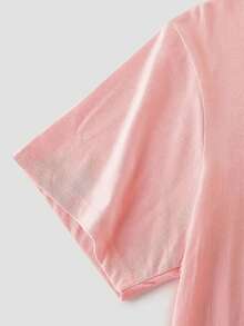 Women T-Shirts - 粉色 - 查看 3
