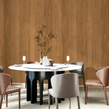 1 Roll Natural Oak Wood Grain Wallpaper, Light Brown Wood Grain Self-Adhesive Wall Sticker, Removable Minimalist Style Background Wall Decor, Suitable For Kitchen, Bedroom, Living Room, Cabinet, Wardrobe, Table And Other Furniture Renovation - TPH260627 - View 8