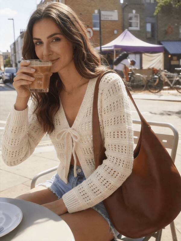 Women's Lightweight Knit Cardigan, Summer Breezy Top, Beach Vacation, Summer Commute, Women's Sporty Open Front Cardigan