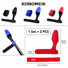 KONOMEIK 2件組釣竿頂端保護套組，尼龍釣竿綁帶與頂端套筒，魔鬼氈路亞釣竿收納包覆帶，輕量釣竿配件 - Rod Tip Protector Set - 查看 4