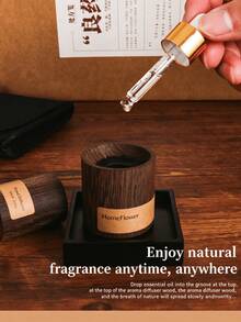 Diffuser Minyak Esensial Pengharum Ruangan, Aksesori Minyak Esensial, Dekorasi Aroma Kayu Elegan - Diffuser Aroma Kayu, Cocok untuk Pengharum Ruangan di Rumah dan Mobil - Diffuser Aromaterapi Kayu Elegan - Pilihan Hadiah yang Sempurna - Satu-Ukuran - View 4