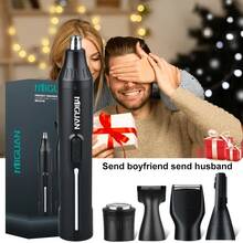 MIGUAN 4-In-1 Set / 5-In-1 Set Professional Grooming Kit & Single Standalone Trimmer Available, USB Rechargeable Nose & Ear Hair Trimmer, Beard And Eyebrow Trimmer, Men's Personal Care Tools - Ear and Nose Hair Trimmer - View 8