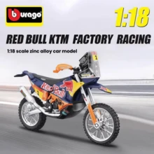 Burago 1:18 Motorcycle Racing Toy Model, KTM Red Bull, Honda, Ducati, Gresini Team, Motorcycle Simulation Alloy Figurine Collection Gift - Multicolor - View 19